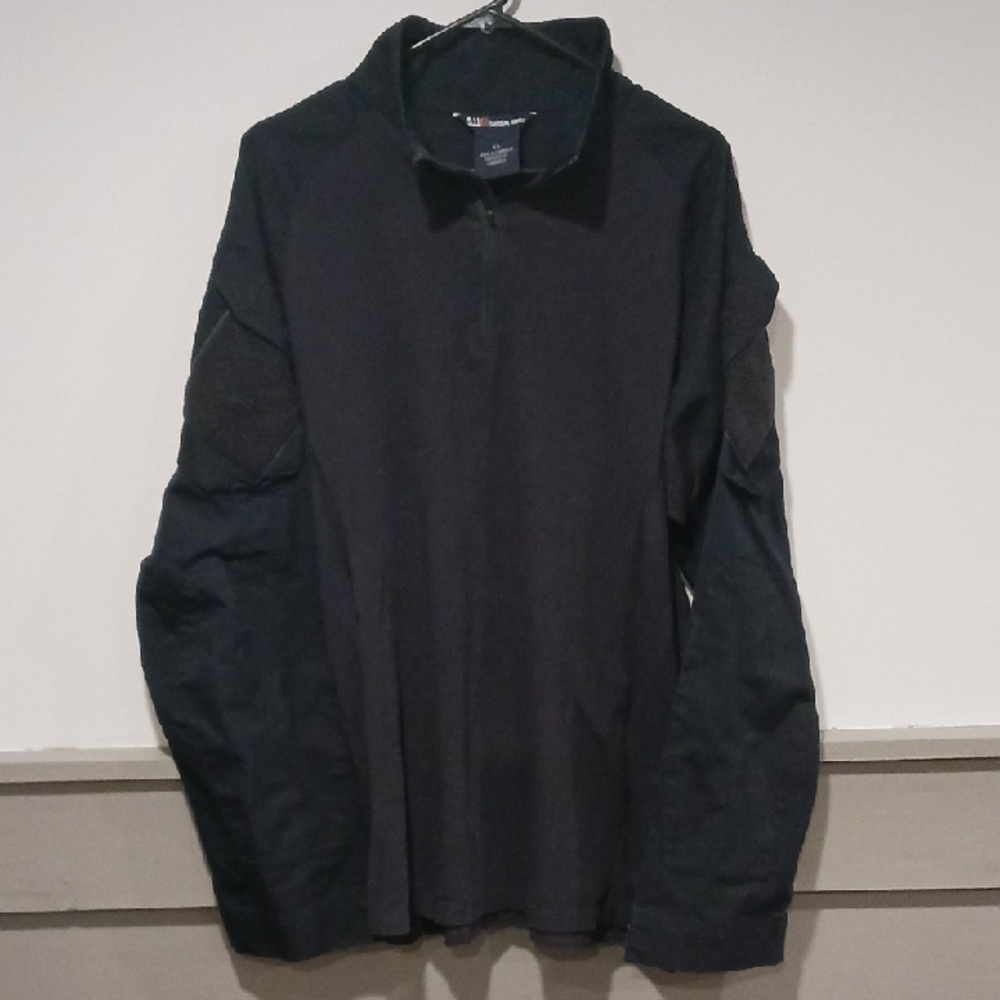 5.11 Tactical Series Black/Deep Navy 1/4 Zip Pullover XL